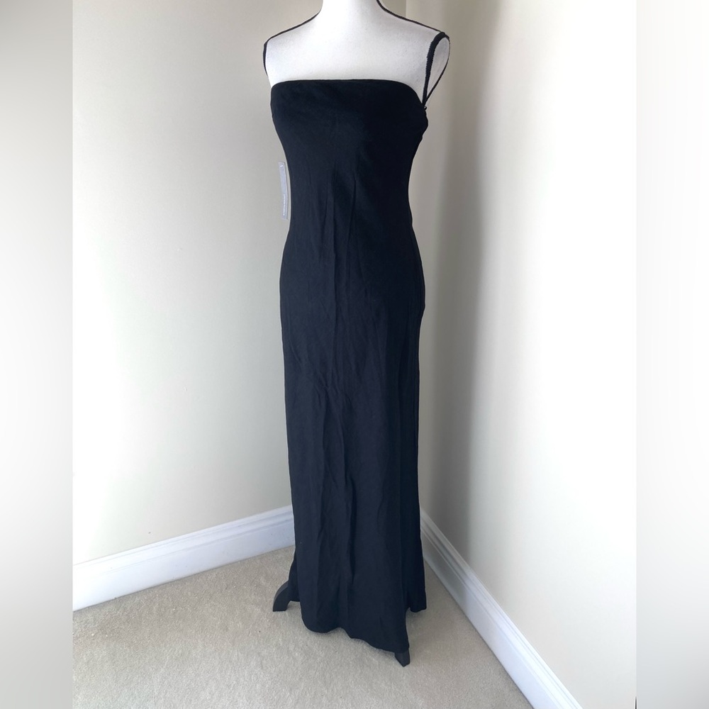 NWT Anthropologie The Fleur Strapless Maxi Slip Linen Blend Dress Size S - Picture 4 of 9